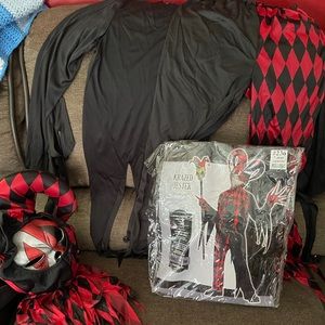 Boys Krazed Jester costume size Large